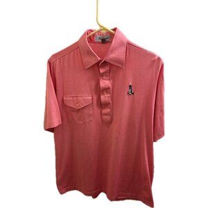 The Titleist Collection Polo Shirt Mens Size L Pink  Golf Embroidered Bird